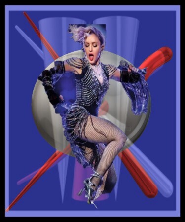 Digital Arts titled "Madonna" by Francoise Cecile Lacroix, Original Artwork, Digital Painting