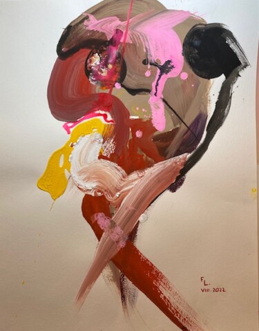 Картина под названием "OSER" - Francoise Leblanc, Подлинное произведение искусства, Акрил