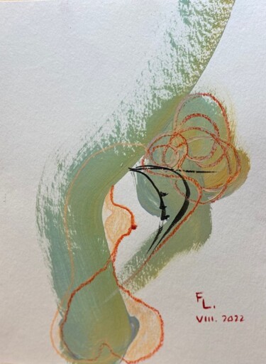 Zeichnungen mit dem Titel "femme 6" von Francoise Leblanc, Original-Kunstwerk, Acryl