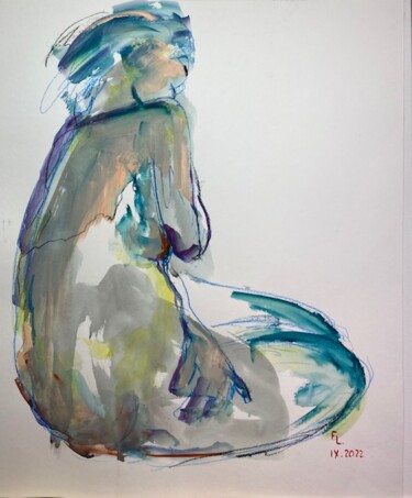 Peinture intitulée "Femme 20" par Francoise Leblanc, Œuvre d'art originale, Acrylique
