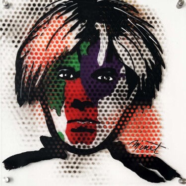 Painting titled "Warhol 2" by Francoise Minet, Original Artwork, Acrylic