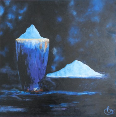 Painting titled "Jarres Elixir" by Francoise Souriau, Original Artwork, Oil