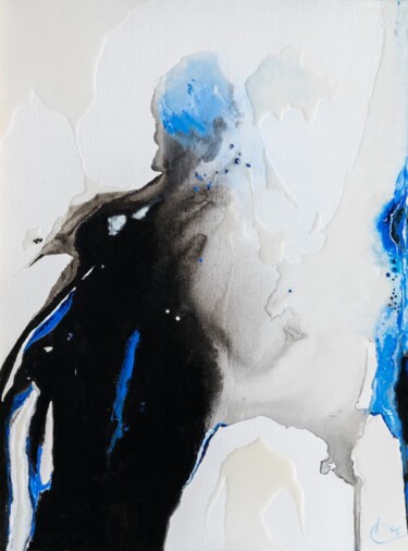 Instant mystérieux Peinture intitulée "Instant mystérieux" par Francoise Souriau, Œuvre d'art originale, Acrylique