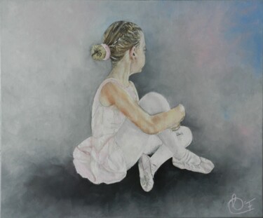 Painting titled "Agathe" by Francoise Souriau, Original Artwork, Oil