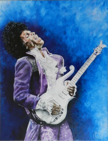 Painting titled "Prince" by Francoise Souriau, Original Artwork, Oil