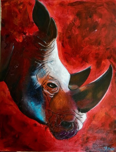 Sudan Peinture intitulée "Sudan" par Françoise Augustine, Œuvre d'art originale, Acrylique