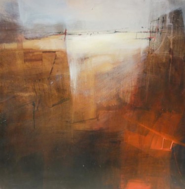 Картина под названием "Canyon" - Françoise Bellière, Подлинное произведение искусства, Акрил