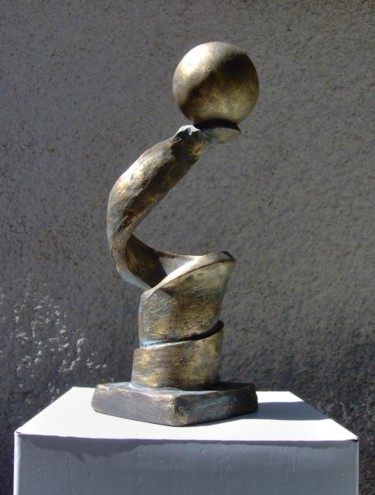 Sculpture titled "Hegel" by Françoise Pasquier, Original Artwork