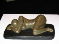Sculpture titled "Repos" by Françoise Pasquier, Original Artwork