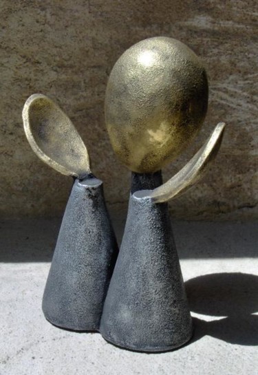 Sculpture intitulée "Paix Métal" par Françoise Pasquier, Œuvre d'art originale