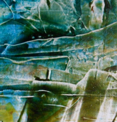 Peinture intitulée "Ailleurs-1" par Françoise Pillou, Œuvre d'art originale, Peinture vitrail