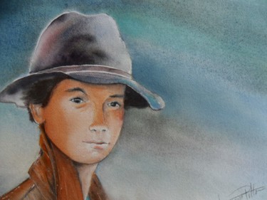 Painting titled "Chapi-chapo" by Françoise Pillou, Original Artwork, Watercolor