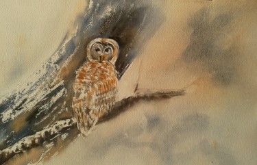chouette-alors.jpg 35x25 cm ©2017 par Françoise PILLOU