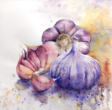 Painting titled "Ail.jpg" by Françoise Tolbiac, Original Artwork, Watercolor