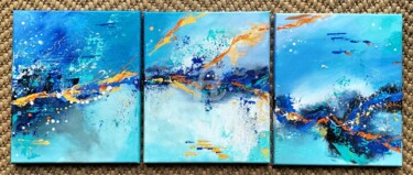 Painting titled "Chaos I, II, III" by Françoise Tolbiac, Original Artwork, Acrylic