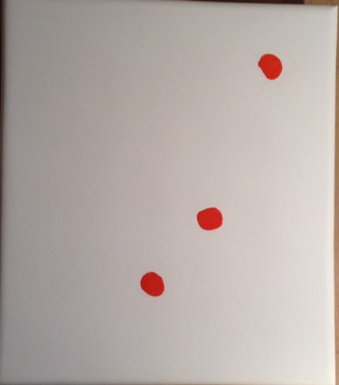 Картина под названием "3 points" - Françoise Vallée Tuset, Подлинное произведение искусства, Пигменты