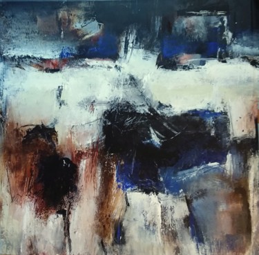 Painting titled "Les violons de l'au…" by Françoise Vandiedonck, Original Artwork, Acrylic