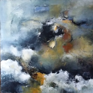 Malerei mit dem Titel "Là où le vent m'emm…" von Françoise Vandiedonck, Original-Kunstwerk, Acryl