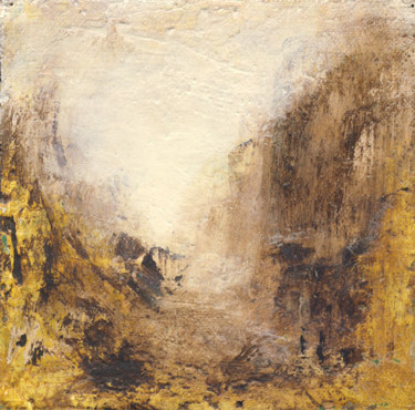 Painting titled "Les Passes Brumes 5" by Françoise Veillon, Original Artwork