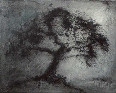 Painting titled "L'Arbre 6" by Françoise Veillon, Original Artwork, Acrylic