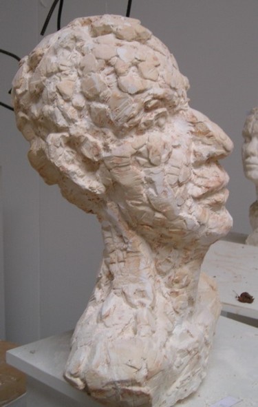 Sculpture titled "Buste JMC" by François Tamalet, Original Artwork
