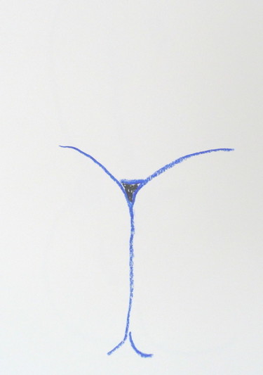 Dessin intitulée "les filaires Hélène" par François Tamalet, Œuvre d'art originale