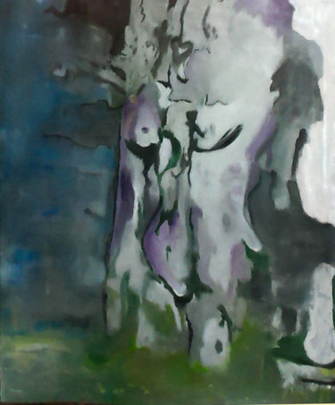 Peinture intitulée "la-gardienne-du-tem…" par Francyne Plante, Œuvre d'art originale, Huile