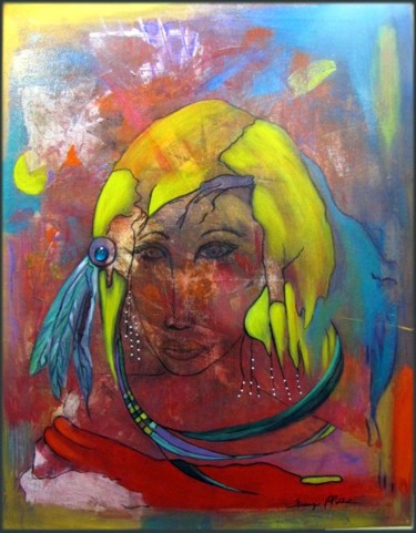 Peinture intitulée "Ayla" par Francyne Plante, Œuvre d'art originale, Acrylique