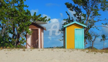 Photographie intitulée "Cabanes d'Antigua" par Frandiodore, Œuvre d'art originale