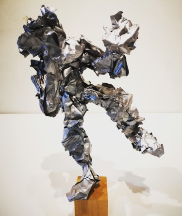 Sculpture intitulée "EN GARDE !" par Fran, Œuvre d'art originale, Papier mâché