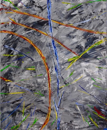 Malerei mit dem Titel "Abstract #4 (Lifeli…" von Annapa (By Anna + Frank Loydl), Original-Kunstwerk, Acryl