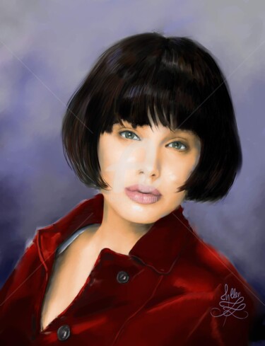 Peinture intitulée "Angelina" par Frank Chevallier, Œuvre d'art originale, Autre