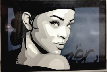 rihanna-zen-portraitist Sculpture intitulée "rihanna-zen-portrai…" par Zen, Œuvre d'art originale, Céramique