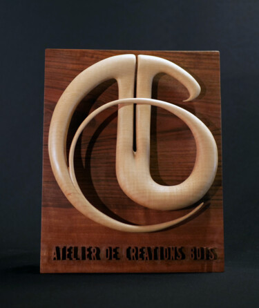 Escultura titulada "Logo ACB" por Frank Dreyer, Obra de arte original, Madera