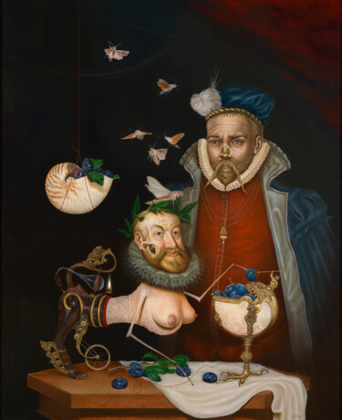 Peinture intitulée "Alchemists Experime…" par Frank Kortan, Œuvre d'art originale, Huile