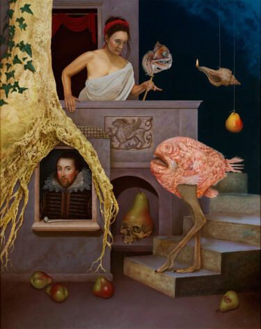 Pittura intitolato "Romeo and Juliet" da Frank Kortan, Opera d'arte originale, Olio