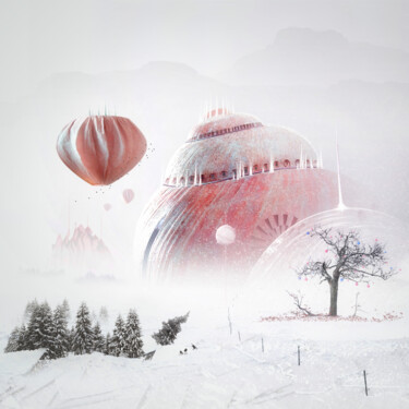 Digitale Kunst mit dem Titel "Treibhaus" von Frank Melech, Original-Kunstwerk, Digitale Fotografie
