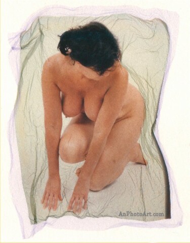 Photographie intitulée "Polaroid Nude n. 6" par Frank Morris, Œuvre d'art originale