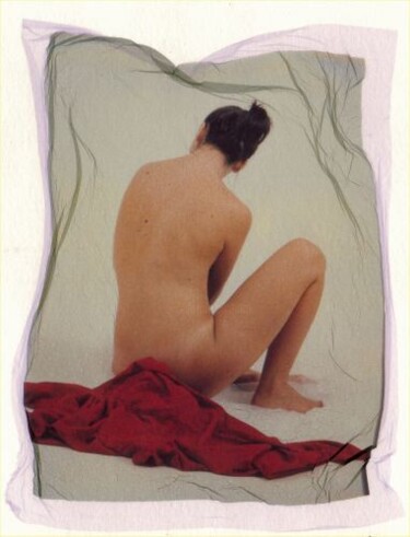 Photographie intitulée "Polaroid Nude n. 16" par Frank Morris, Œuvre d'art originale