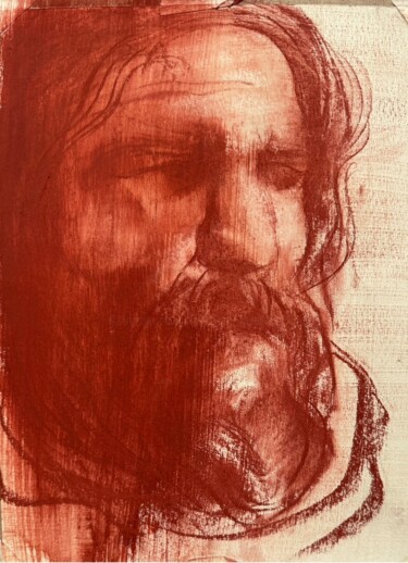 图画 标题为“Christ Before Pilate” 由Frank P. Fiametta Iii Fiametta, 原创艺术品, 粉笔
