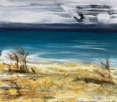 Malerei mit dem Titel "Strand1" von Frank Römer, Original-Kunstwerk, Acryl