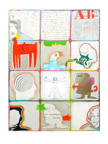 Gravures & estampes intitulée "All about human" par Frank Slabbinck, Œuvre d'art originale, Impression numérique