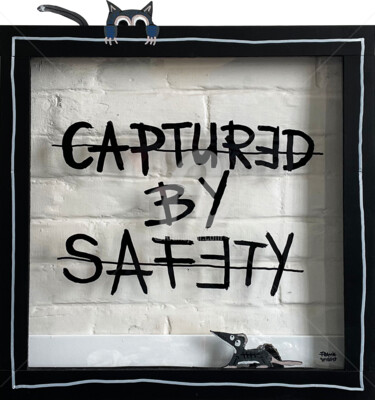 Painting titled "CAPTURED BY SAFETY…" by Frank Willems, Original Artwork, Acrylic