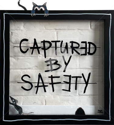 Painting titled "CAPTURED BY SAFETY…" by Frank Willems, Original Artwork, Acrylic
