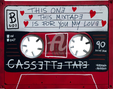 Painting titled "MIXTAPE – THIS ONE,…" by Frank Willems, Original Artwork, Acrylic