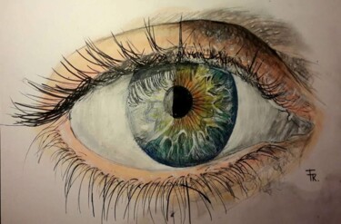 Painting titled "eye.jpg" by Franka, Original Artwork