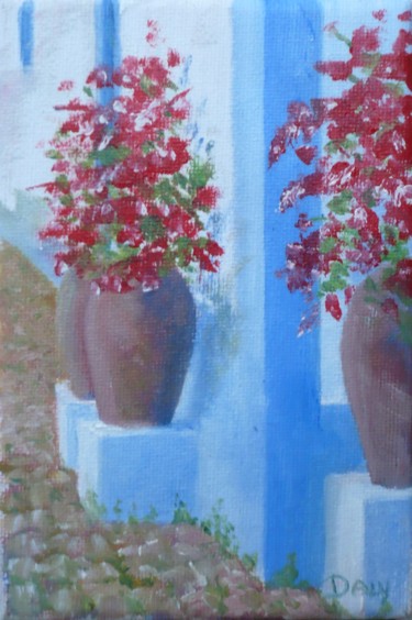 Painting titled "Bougainvillea,V.N.…" by Frank Daly, Original Artwork