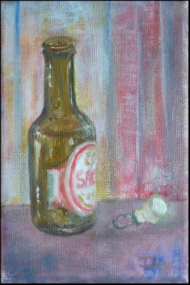 Painting titled ""Mini"" by Frank Daly, Original Artwork, Oil