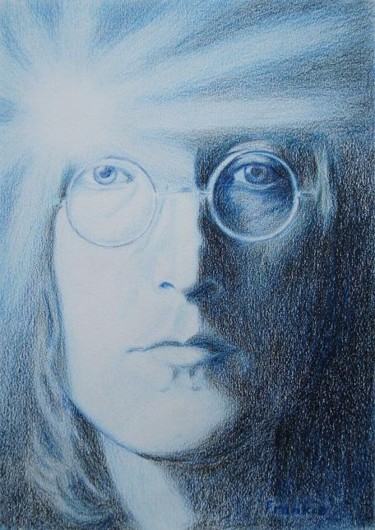 Painting titled "John Lennon" by Frankie, Original Artwork