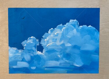 Schilderij getiteld "Cloud 9" door Frank Illo, Origineel Kunstwerk, Acryl Gemonteerd op Houten paneel